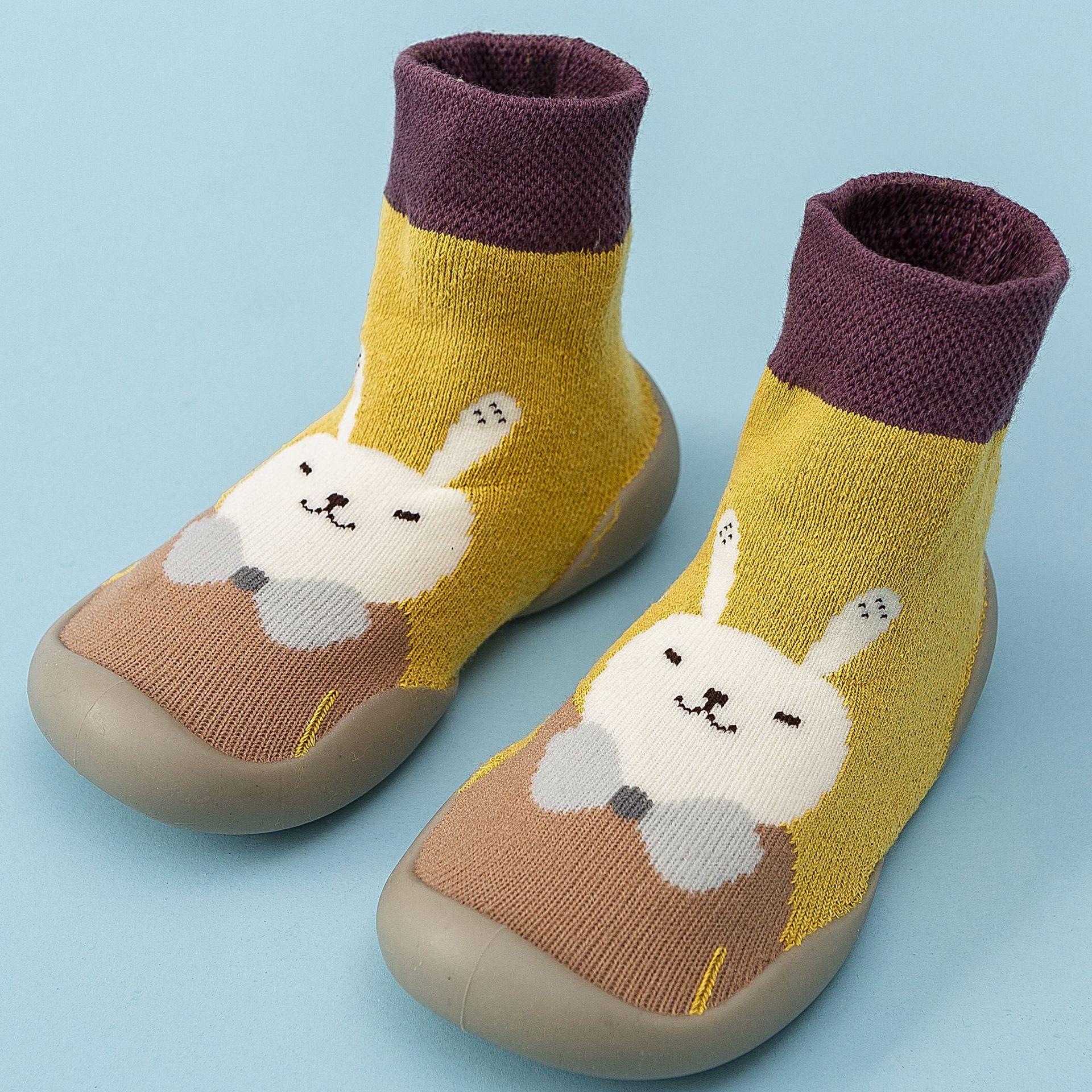 Invierno Terry calcetines de Bebé Zapatos calcetines inferiores suaves zapatos para caminar zapatos lindo bebé de punto Niño Zapatos al por mayor