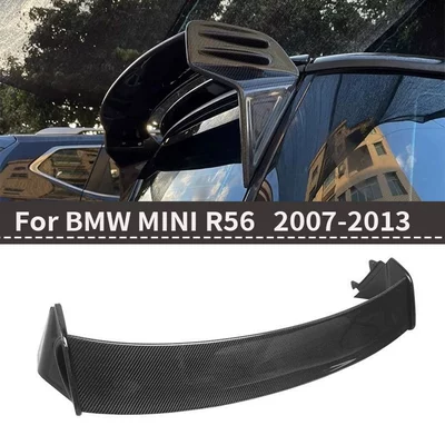 Suitable for Bmw Mini Cooper R56 Real Carbon Fiber Modified Rear Wing Top Wing Spoiler Fixed Wing (Fixed wind wing)