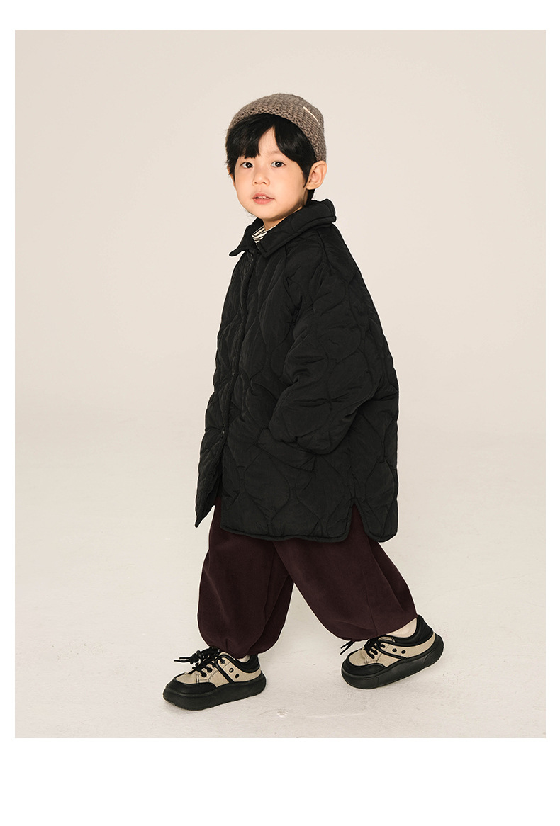 Cute Solid Color Polyester Nylon Boys Outerwear display picture 3