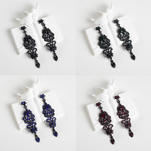 外贸跨境欧美蝴蝶耳环长款百搭时尚气质耳饰女新娘婚礼耳坠橄榄枝