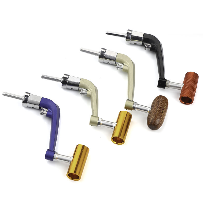 Rueda de pesca de metal plegable manivela mar Polo rueda manivela rueda de pesca balancín accesorios de brazo giratorio rueda manivela