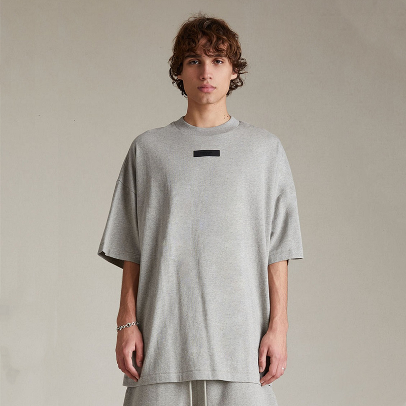 Solid cotton T-shirt for leisure for men and women