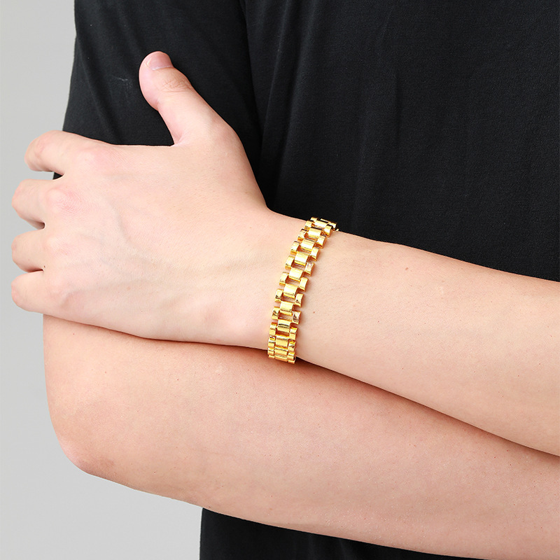 Nei Auerkette, Hip-Hop-Halskette fir Männer, modesch an dominant vergoldet Set, Bijouaccessoiren_voghion.com