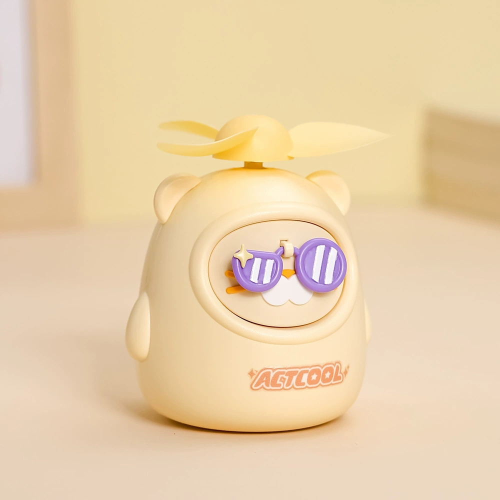 Small cartoon cute handheld air fan for students