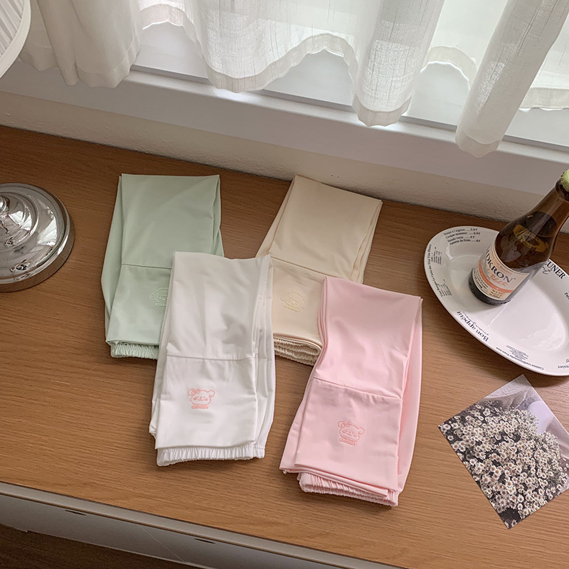 Mangas de protección solar de seda de hielo para mujer, verano al aire libre, brazos, mangas de hielo, guantes, una pieza, mangas de hielo de nailon, mangas de protección solar, al por mayor