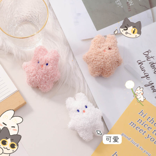 Cartoon plush brooch cute bear bag small pendant diy jewelry accessories student girls clothing accessories wholesale