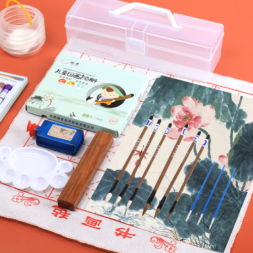 Painter Chinese painting pigments Chinese painting set 12 colors 24 colors 36 colors painting ink painting students beginner dyes