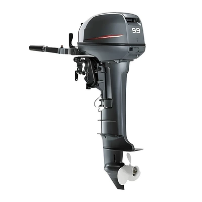 In stock 9.9 horsepower outboard motor, long shaft and short shaft versions, for inflatable boats and fishing boats, outboard propulsion (Motorcycle engine and accessories) - 99hp