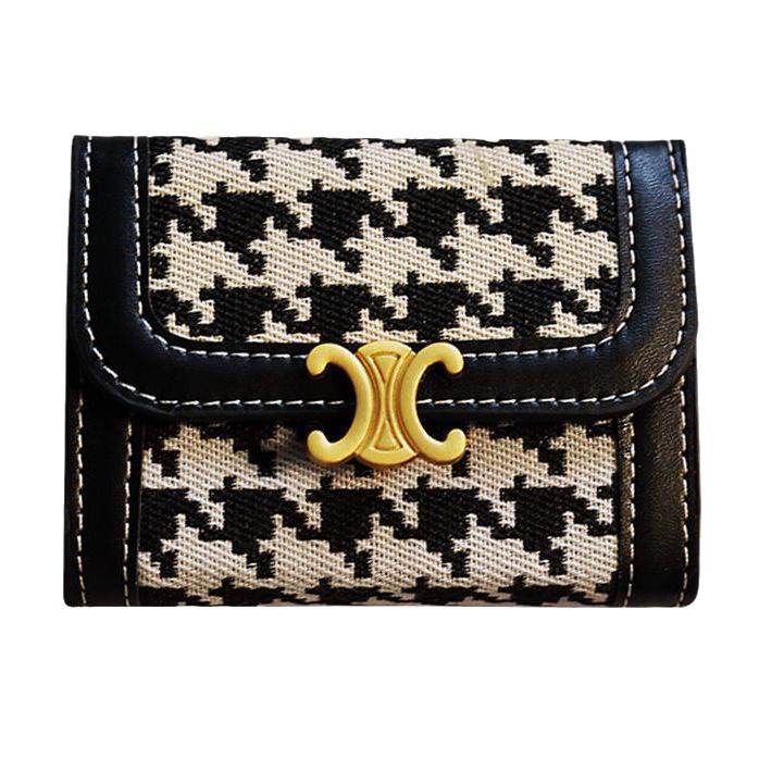 Titular de la tarjeta exquisita de las mujeres de gama alta 2023 nueva cartera corta multi-tarjeta de gran capacidad plegable multifuncional nicho