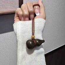 天然沉香色葫芦老料男女情侣吊坠雕刻手文玩把件平安转运项链