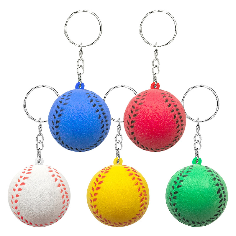 Pu Foam Baseball Keychain Pendant Kidsren's Softball Toy Backpack Cross-Border Wholesale Logo Printing Fun Pendant Pu Foam Baseball Keychain Pendant Kidsren's Softball Toy Backpack Cross-Border Wholesale Logo Printing Fun Pendant