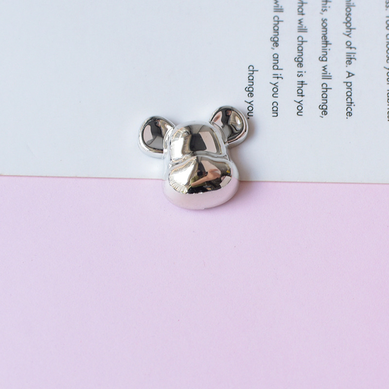 5g Weight Resin Accessories Jewelry Making Type Jewelry Accessories Classification 1 Piece Quantity Arylic Material Bear, Heart Shape Pattern Plating Design Cartoon Style Style Bear Heart Shape Shoe Accessories Arylic 2
