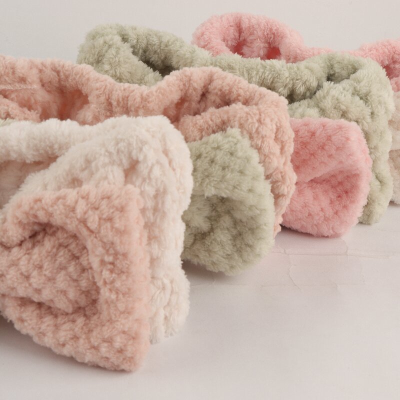 Nuevo estilo coreano de dibujos animados de peludo, arco, lindas bandas de pelo, lavar la cara, anillo de pelo de yoga, Xiyun temu, una generación