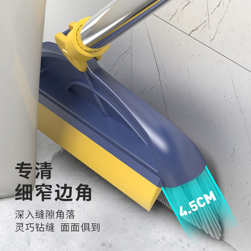 Long-handled floor brush, floor seam groove cleaning brush, bathroom tile gap brush, toilet bathroom scraper, hard-bristled floor brush