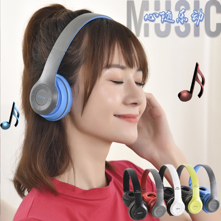 P47 ヘッドセット折りたたみ式ワイヤレス ゲーム Bluetooth ヘッドセット ヘッドセット カード メーカー直販|undefined