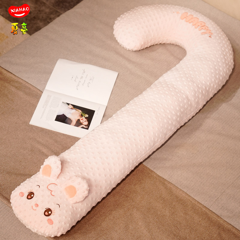 A clase madre y bebé almohada de seda de hielo almohada de cama embarazada almohada de pierna conejo muñeca dormitorio cabecera de cama gran almohada de verano