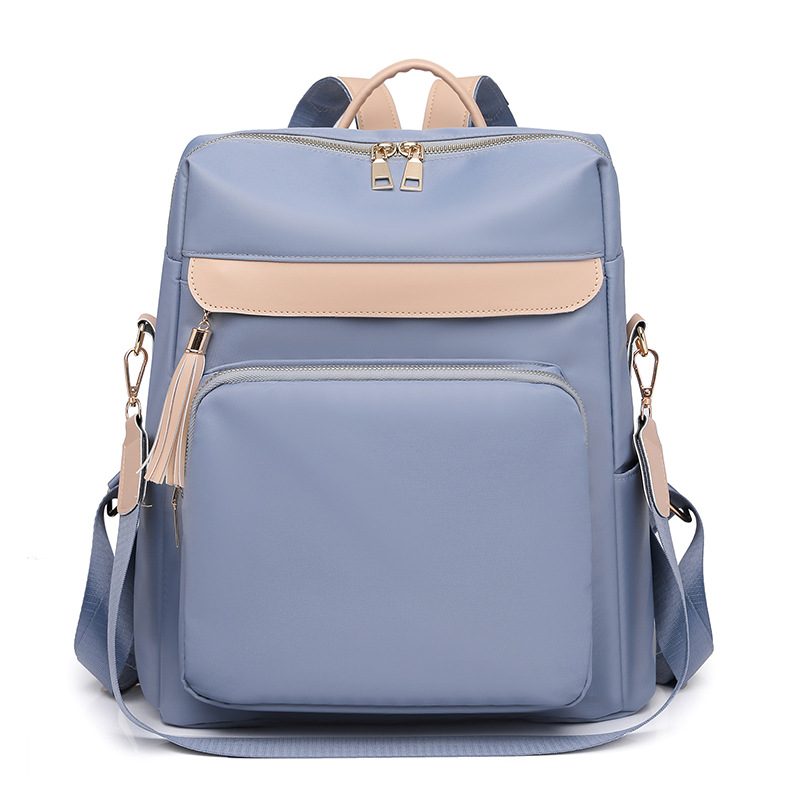 2023 verano nuevo estilo coreano damas tela Oxford mochila moda contraste color literario multifuncional mochila de un solo hombro marea