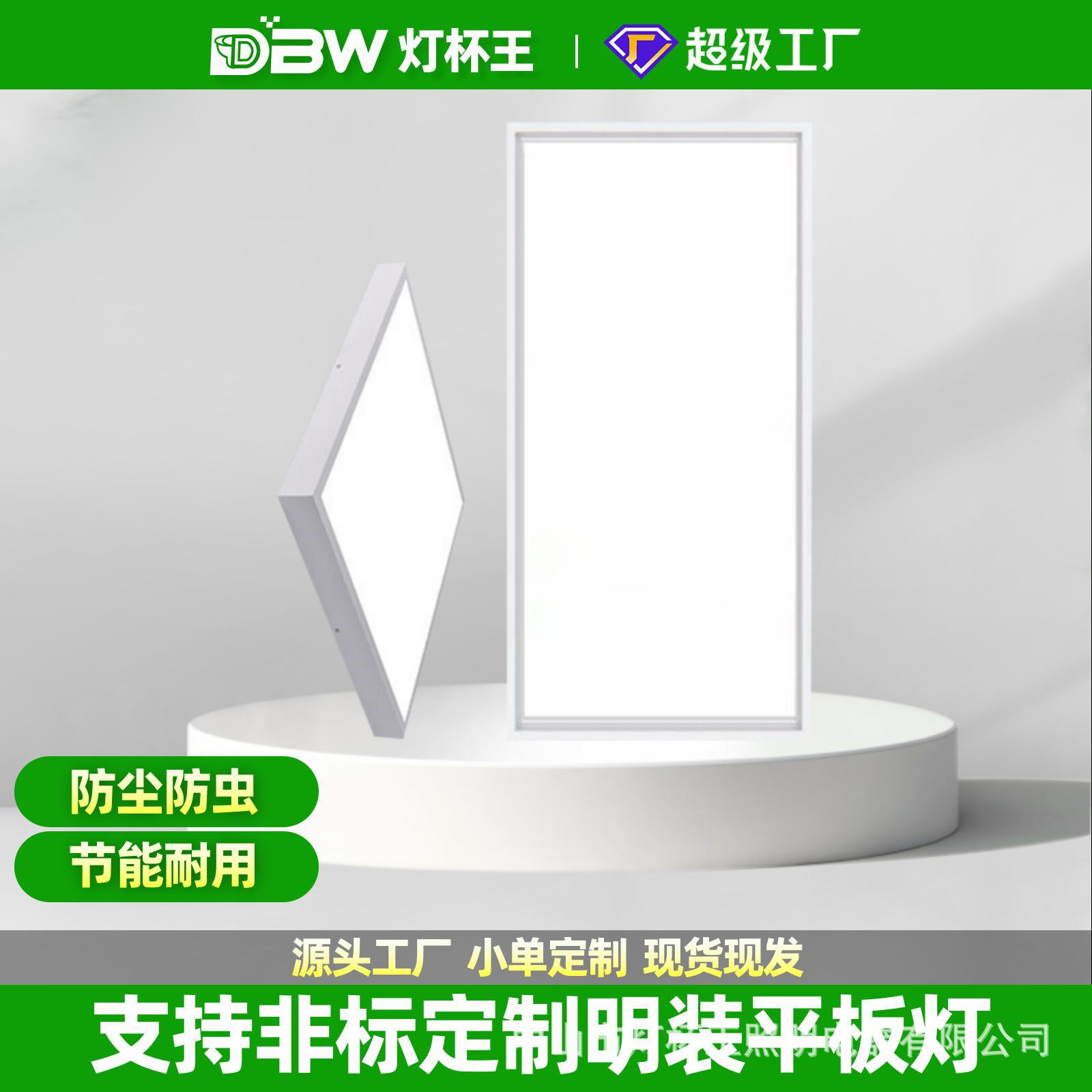 Procesamiento personalizado no estándar 600 * 600 lámpara de techo de panel de yeso 30x120 lámpara de panel de cables