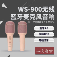 新しいWS-900の無線のbluetoothのマイクのマイクの音響の一体式の家庭は歌のフルネームのk歌を歌います。