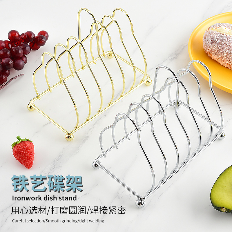 ✅ Light Luxury Style Coaster Storage Rack Tea Coaster Holder Rack Insulation Pad Pot Holder Kitchen Iron Art