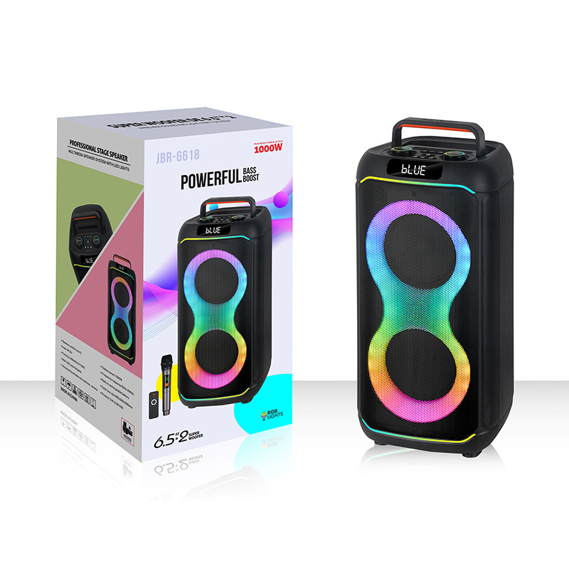Fábrica fuente agente de reclutamiento JBR - 6618 altavoces Bluetooth inalámbricos al aire libre de 6.5 pulgadas portátiles de sonido K-Song