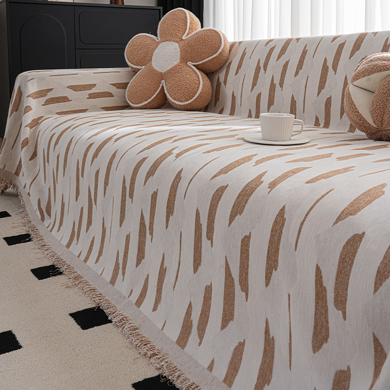 Doppelseitige Chenille Sofadecke Für Alle Jahreszeiten Komplett_voghion.com