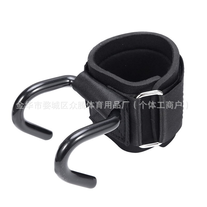 Fitness, levantamiento de pesas, entrenamiento de fuerza, gancho de fuerza, barra horizontal para hombres, pull-ups, gancho doble, cinturón de asistencia, asistencia de muñeca