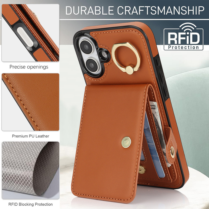 For Apple 16E Anti-theft Brush Phone Case Samsung S25 EDGE Ring RFID Drop-resistant Phone Case For Apple 16E Anti-theft Brush Phone Case Samsung S25 EDGE Ring RFID Drop-resistant Phone Case