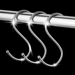 Universal S-type Hook Multi-functional Kitchen Tool No-Drill Metal Iron Pipe Hook Stainless Steel Closet Hook