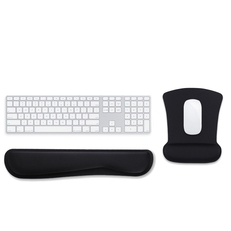 Cojín de muñeca de goma cojín de mano cojín de espuma de memoria cojín de ratón de goma soporte de teclado traje de oficina almohadilla de muñeca producción personalizada