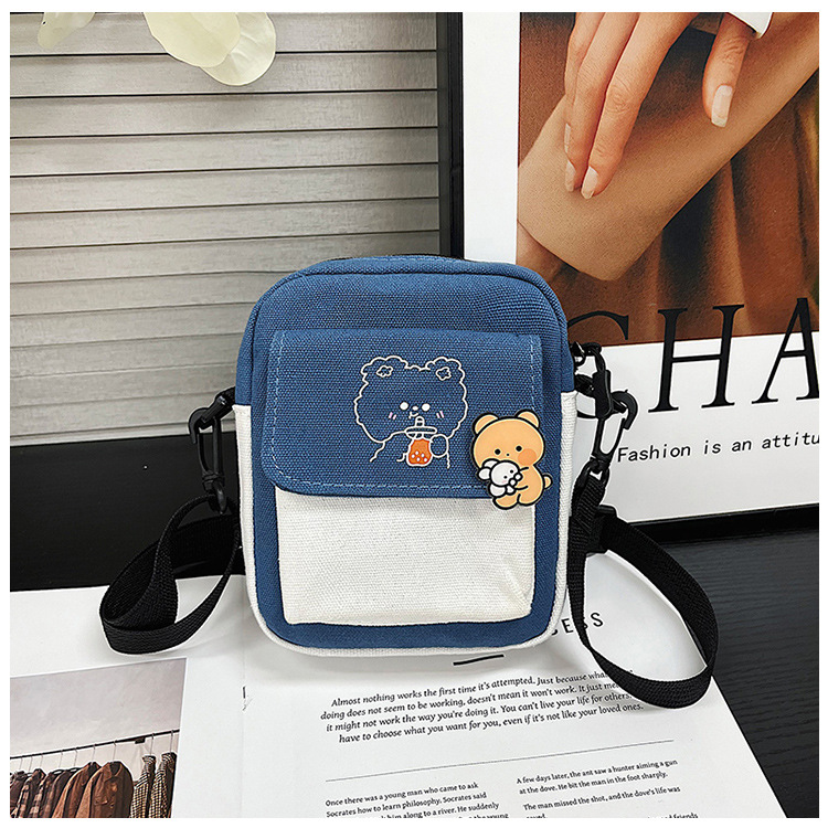 곰 스타일 블루 + 곰 핀