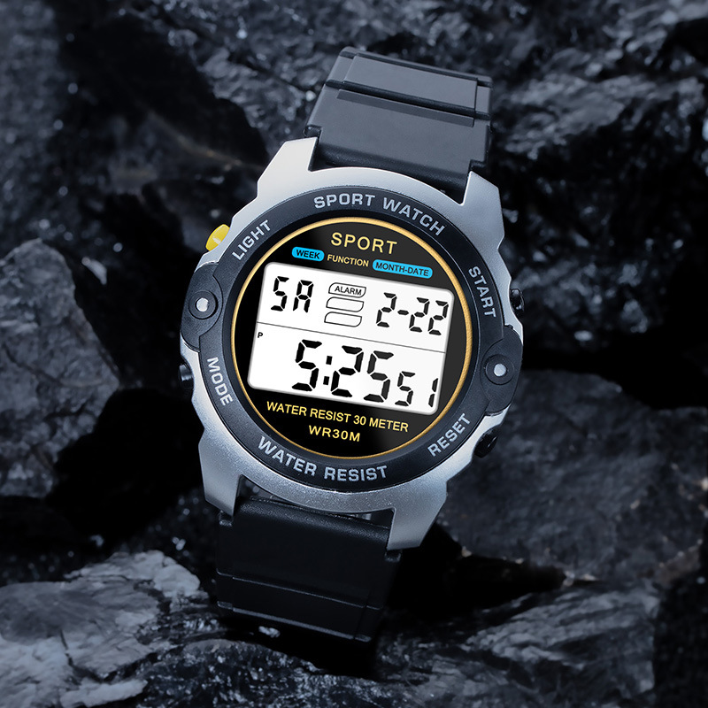 Moda juvenil deportivo nocturna relojes electrónicos relojes electrónicos de alarma al aire libre estudiantes de secundaria al por mayor