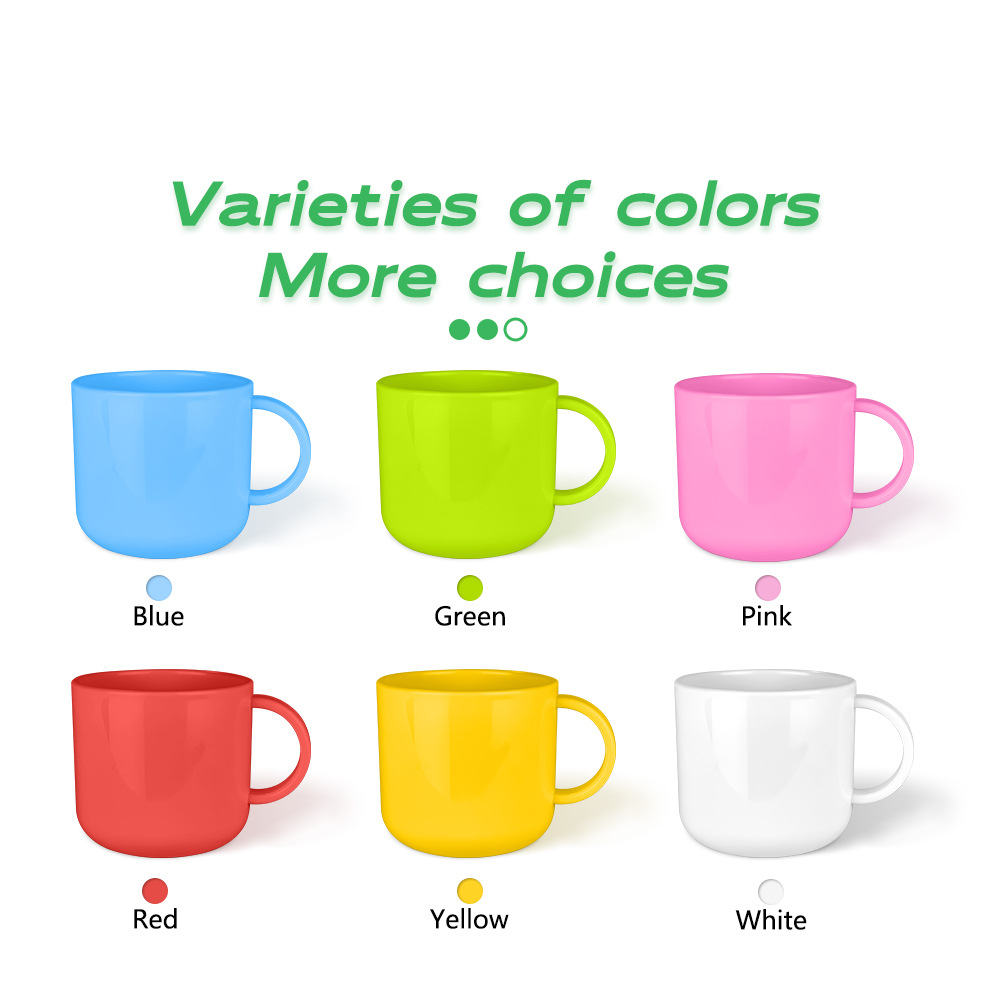 Nuevo producto transferencia térmica colorido material de taza de plástico al por mayor