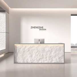 柜台现代商用女装接待台公司前台桌收银台吧台店铺小型服装店