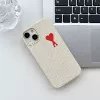 Knitted white phone case