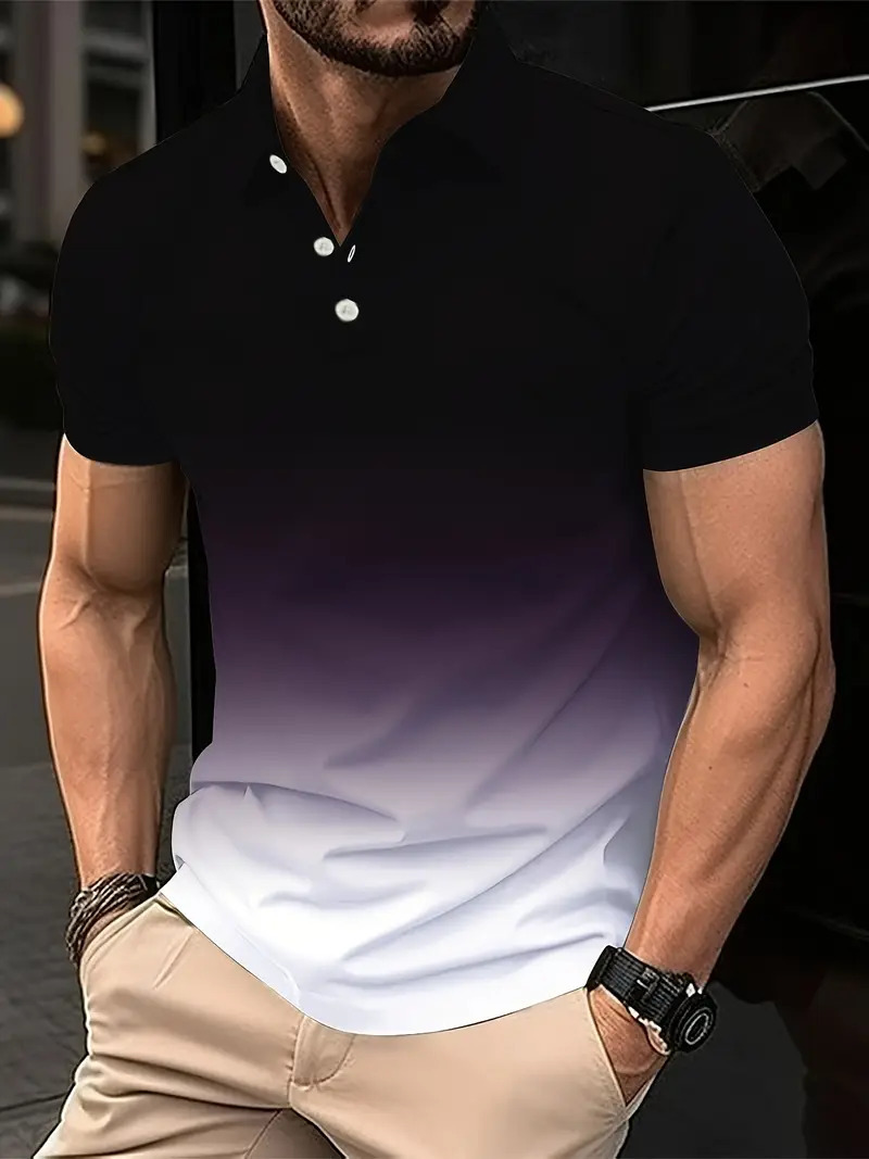 Transfronterizo europeo y americano Amazon AliExpress otoño e invierno camisa polo con botones de manga corta camisa de polo para hombre nuevo MB13