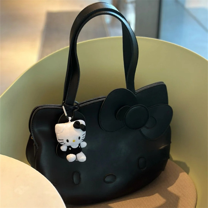 Bolso de dibujos animados lindos bolso de hombro arco Kitty bolso de gimnasio portátil bolso de viaje sin envío al por mayor