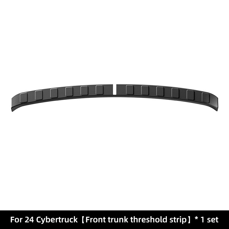 Floor Mats: Tesla Modelə uyğun ayaqaltı - 2024-tesla-cybertruck-front-trunk-threshold-strip