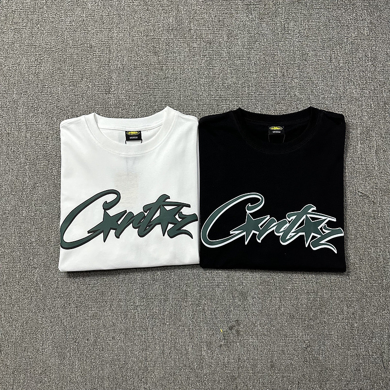 240g corteiz マンハッタン島シリーズ Tシャツ 半袖 レターロゴプリント 男女兼用 ダブルヤーン ファッション 半袖 トレンド|undefined