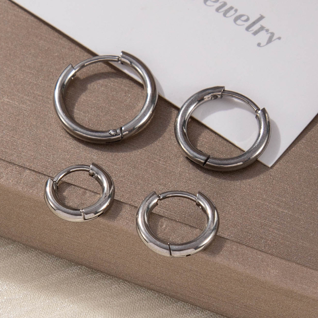 Steel earrings