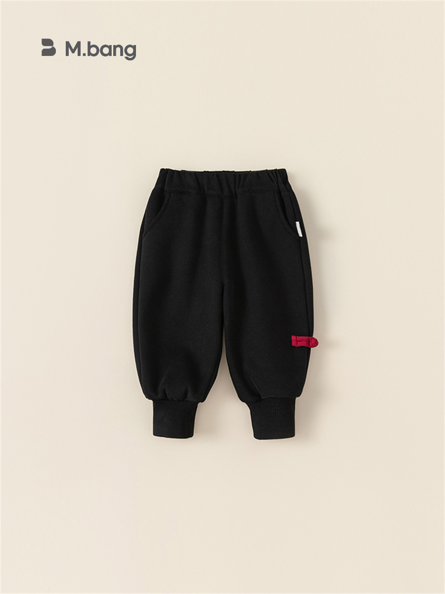 Ropa infantil Youbao, pantalones para niños, novedades de invierno, estilo chino, pantalones casuales para bebés, pantalones largos para niños, pantalones deportivos para niños pequeños image 4