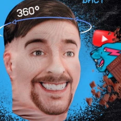 Máscara Facial Completa 360 de Malla Transpirable para Cosplay