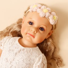 欧美儿童蝴蝶结发饰婴儿尼龙头带毛线拼接花朵女童发绳不勒发带