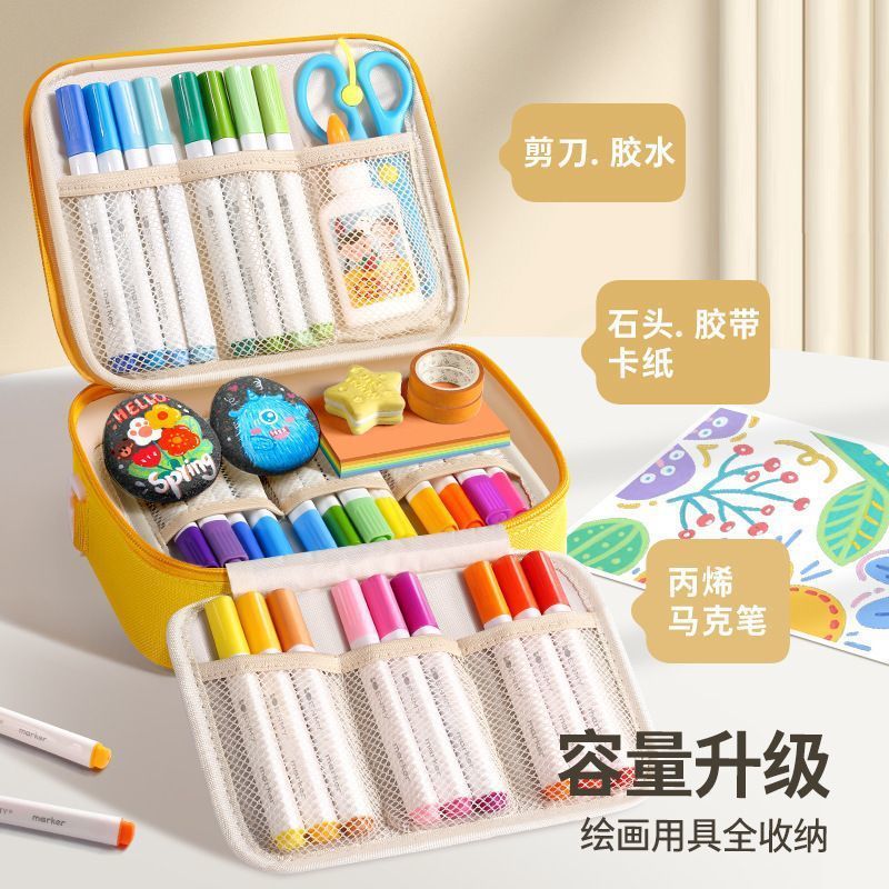 Enmi 子供用アクリルマーカー幼稚園小学生美術学生絵画非毒性特殊水彩ペンカラーペン|undefined