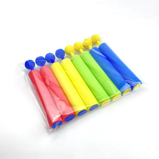 Cross-Border Combination Eva Pull-Out Round-Head Water Gun, Mini Foam Water Gun, Outdoor Beach Water Cannon Toy