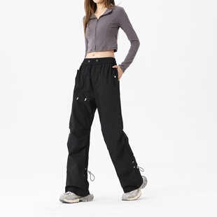 Live Explosions Overalls Men's and Women's Autumn Loose Pants Fashionable High Harlan Pants Outdoor Quick-drying Paratrooper Pants