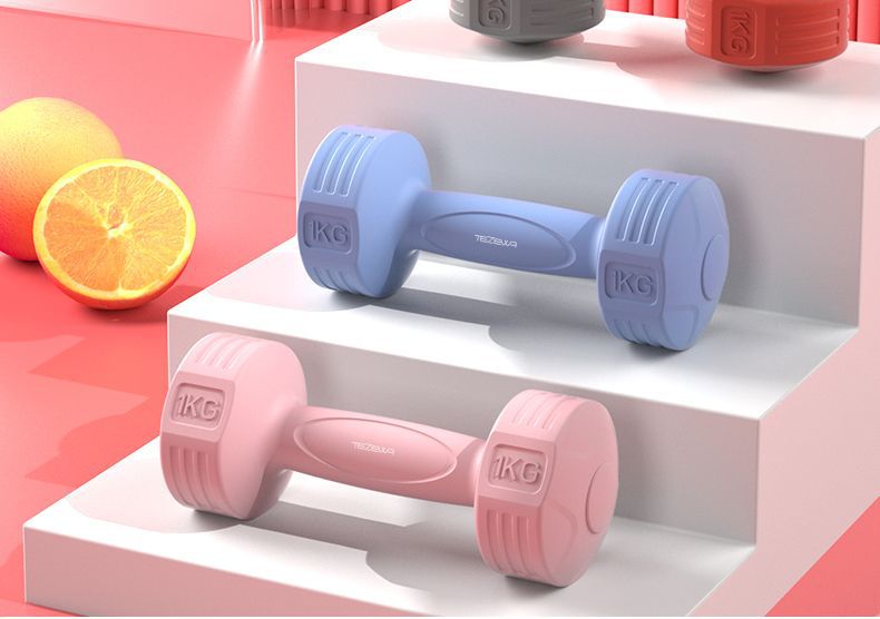 Dambıl kızlar fitness ekipmanları ev çocuk kol kas eğitim seti yeni başlayanlar erkek kauçuk kollu kilo kaybı küçük dambıllar