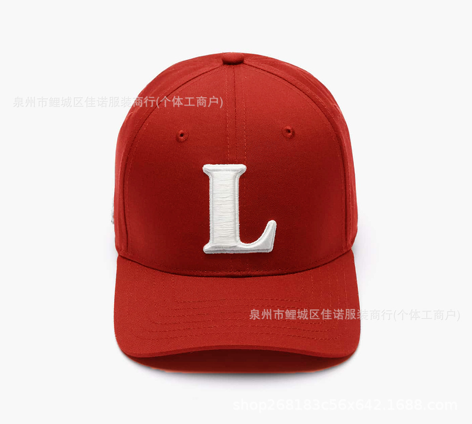 Lacoste 3D Embroidered L Logo Cap Red