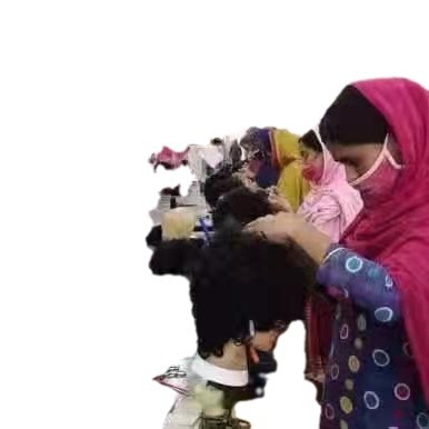 Moda europea y americana, pelo liso de longitud media, peluca de fibra química, tocado femenino, spot al por mayor