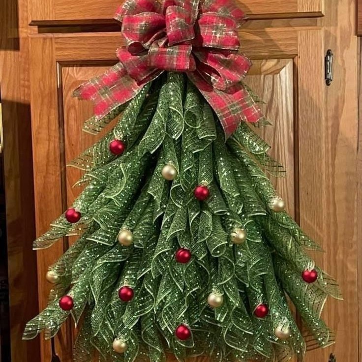 クリスマス装飾クリスマスツリー花輪手作りシミュレーションクリスマス花輪ショーウインドー道具配置ドア掛け装飾品|undefined